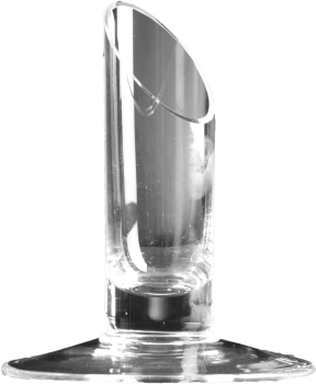Leuchter aus Glas mit Schaft, 35 mm Durchmesser